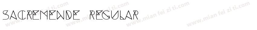 Sacremende Regular字体转换